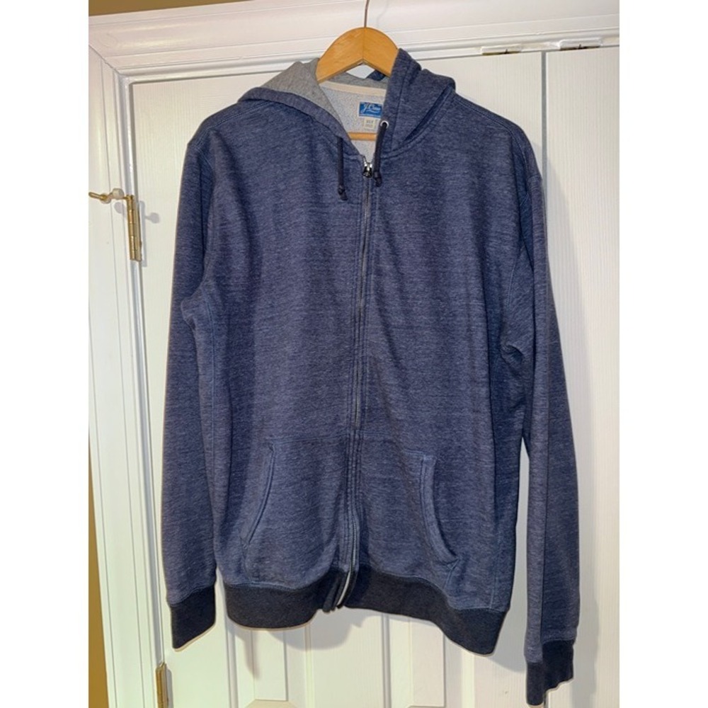 Previously Loved Heather Blue J.CREW Zippered Hoody/Hoodie Size XLT